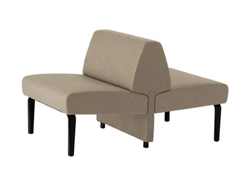 AMBIT 1045 - Fabric bench seating with back by Et al. - view 2
